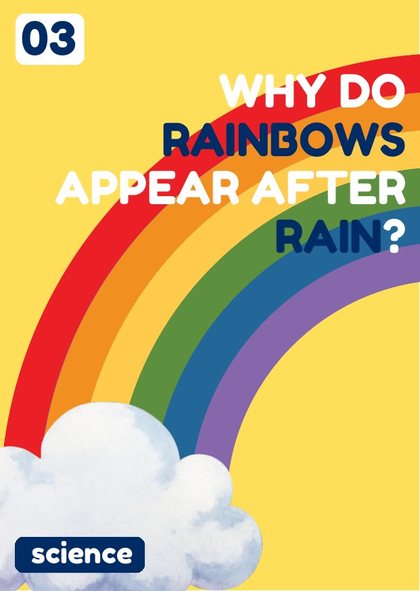 Phenomena card: Why do rainbows appear after rain?